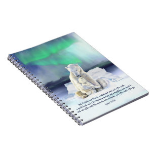 Caderno Espiral Mãe e Bebê do Urso Polar