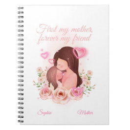 Caderno Espiral Mãe e Filha, Nomes Personalizados