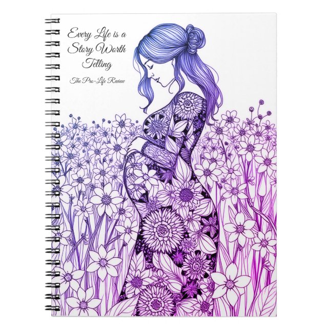 Caderno Espiral Mãe grávida  (Frente)