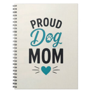 Caderno Espiral Mãe Orgulhosa de Cachorro Amante de Cachorro Tipog