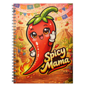 Caderno Espiral Mãe Picante - Coisa Quente - Loucos por Comida