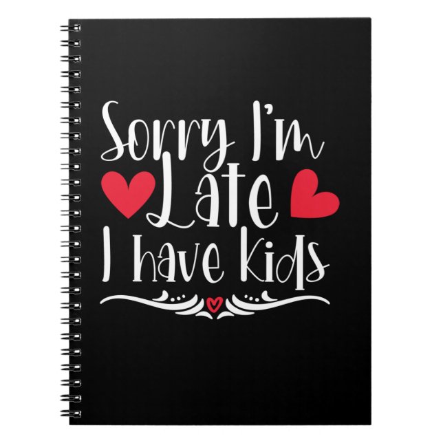 Caderno Espiral Mãe Presente Eu Tenho Crianças (Frente)