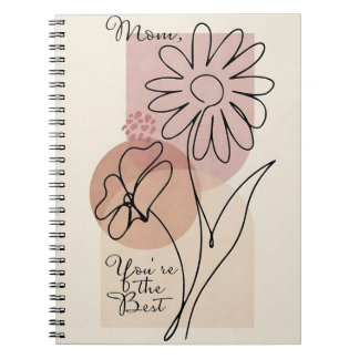Caderno Espiral Mãe, Você é a Melhor | Linha Floral
