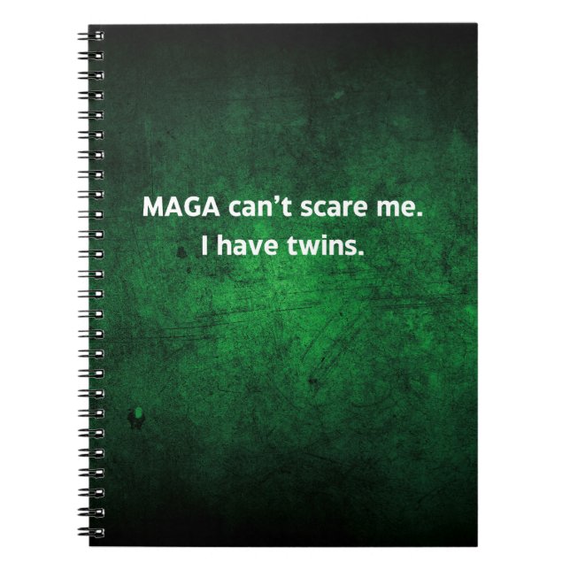 Caderno Espiral Mães Gêmeas Anti-MAGA (Frente)