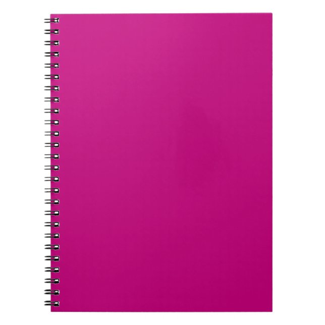 Caderno Espiral Magenta (cor sólida) (Frente)