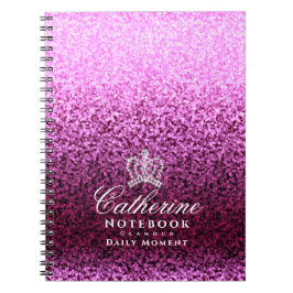 Caderno Espiral Magenta da Coroa