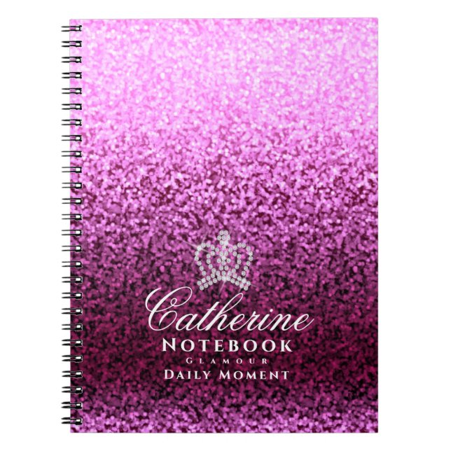 Caderno Espiral Magenta da Coroa (Frente)