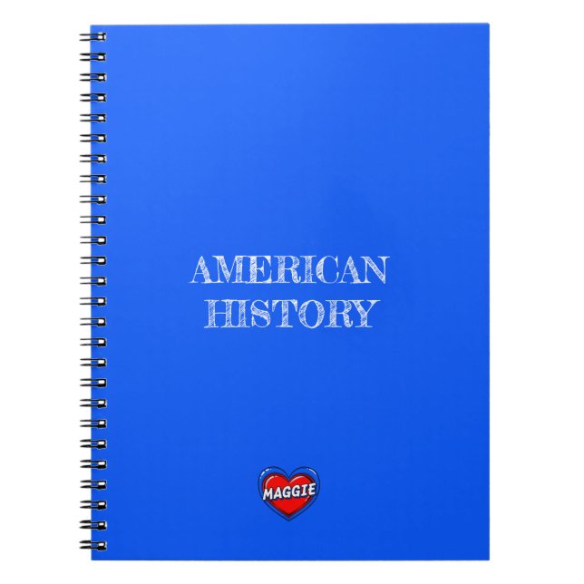 Caderno Espiral Maggie Heart Blue (Frente)