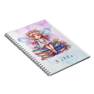 Caderno Espiral magia de fada roxa