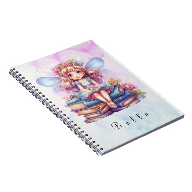 Caderno Espiral magia de fada roxa (Lado Direito)