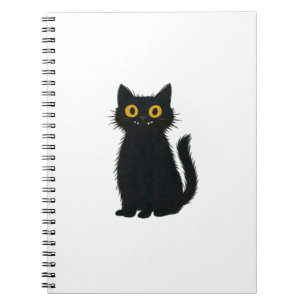 Caderno Espiral Magia de Gato Preto � Arte de Gato Místico e Hallo
