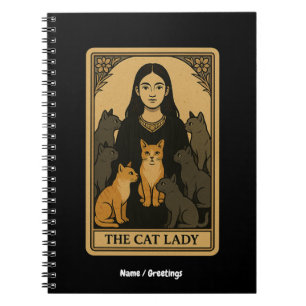 Caderno Espiral Magia de Lady Tarot, Gótica Engraçada e Gótica
