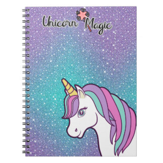 Caderno Espiral magia do Unicórnio