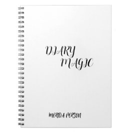 Caderno Espiral magia escrever minimalista
