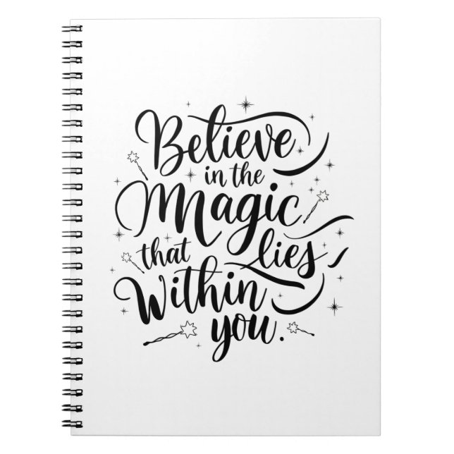 Caderno Espiral Magia no Notebook (Frente)