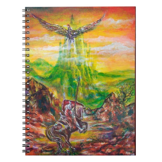 CADERNO ESPIRAL MAGIC DUEL ENTRE BRADAMANT E NEGROMANCER (Frente)