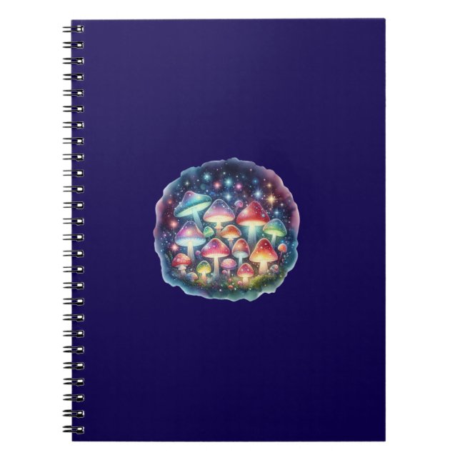 Caderno Espiral magic mushrooms (Frente)