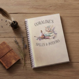 Caderno Espiral Magic Spells and Potions Girls