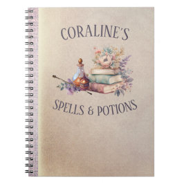 Caderno Espiral Magic Spells and Potions Girls