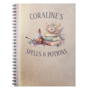 Caderno Espiral Magic Spells and Potions Girls