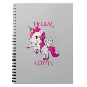 Caderno Espiral Magic Unicorn Lover Fan Club