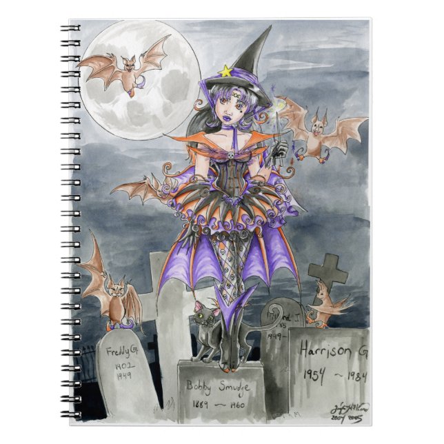 Caderno Espiral Mágica da meia-noite (Frente)