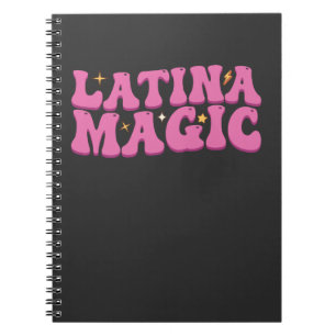 Caderno Espiral Mágica Latina Groovy Fofa Rosa