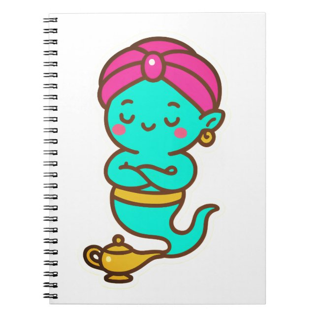 Caderno Espiral Magical Kawaii Djinn - Neon Spirit (Frente)