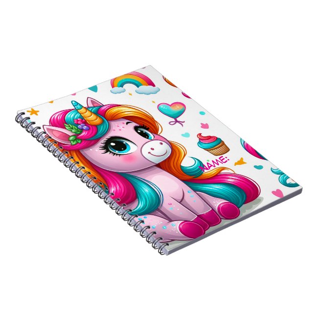 Caderno Espiral Magical Unicorn Drawing Journal (Lado Direito)