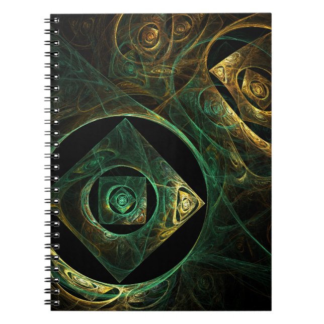 Caderno Espiral Magical Vibrations Abstract Art Notebook (Frente)