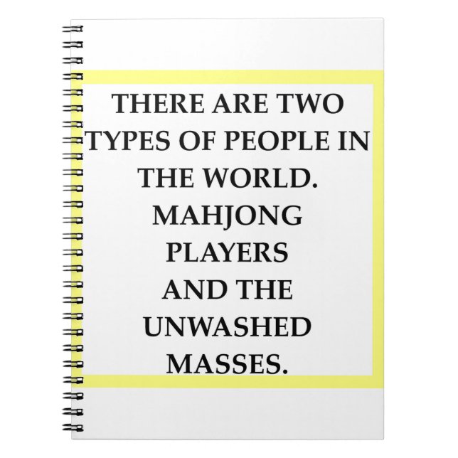 CADERNO ESPIRAL MAHJONG (Frente)