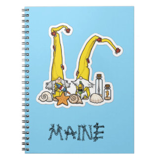 Caderno Espiral Maine Gnomes Welcome Home
