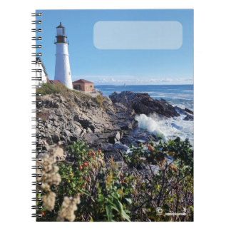 Caderno Espiral Maine Lighthouse Cover 80pg Spiral Journal