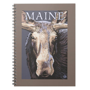Caderno Espiral MaineMoose Aproximada