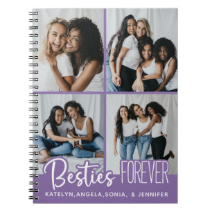 Caderno Espiral Mais Amigos para Sempre na Colagem de Fotografias