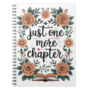 Caderno Espiral Mais Um Capítulo – Amante de Livros Florais