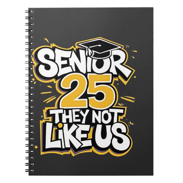 Caderno Espiral Mais velho 2025 Eles Não Gostam Do Formando De Gra (Frente)