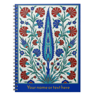 Caderno Espiral Majestoso Iznik Cipreste & Cravo Botânico