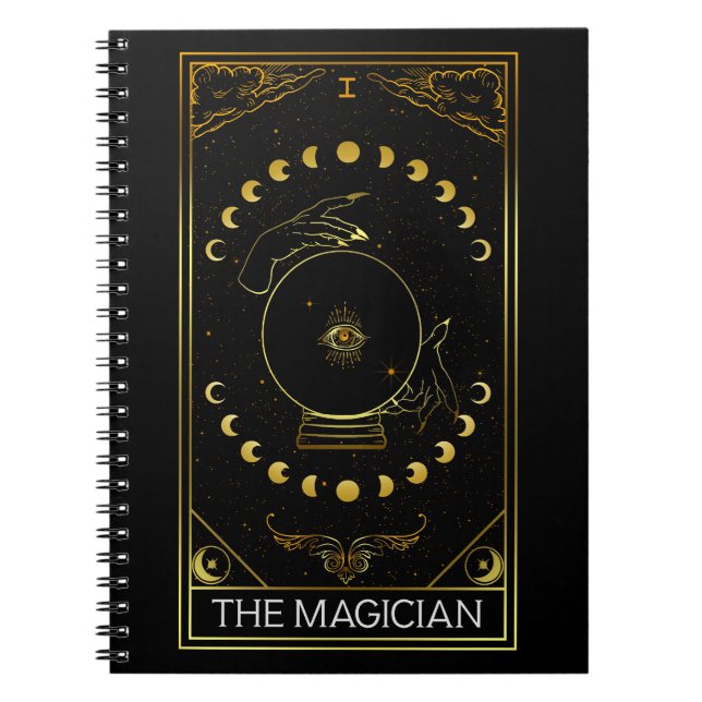 Caderno Espiral Major Arcana O Cartão Tarot Mágico  (Frente)