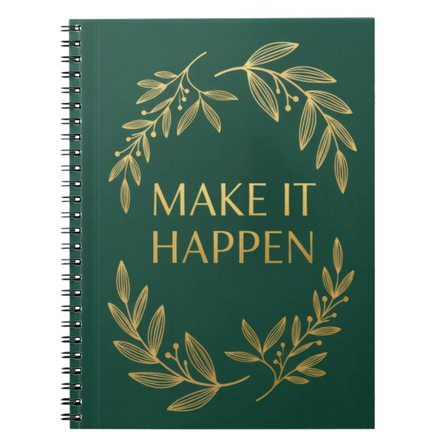 Caderno Espiral Make It Happen Journal (Frente)