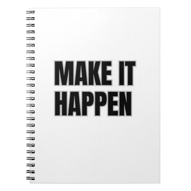 Caderno Espiral Make It Happen Spiral Photo Notebook (Frente)