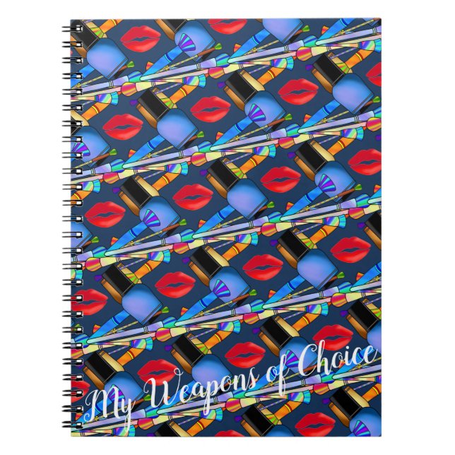 Caderno Espiral Makeup Brush Choice prego Brincadeira Polonesa Hap (Frente)