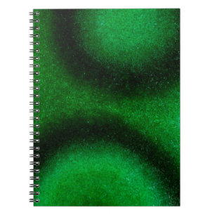 Caderno Espiral Malaquita Circular Verde
