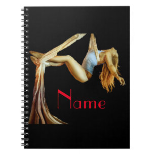 Caderno Espiral Malhação aérea de ioga Thunder_Cove