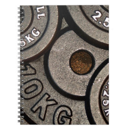 Caderno Espiral Malhação de Pesos do Gym Preto