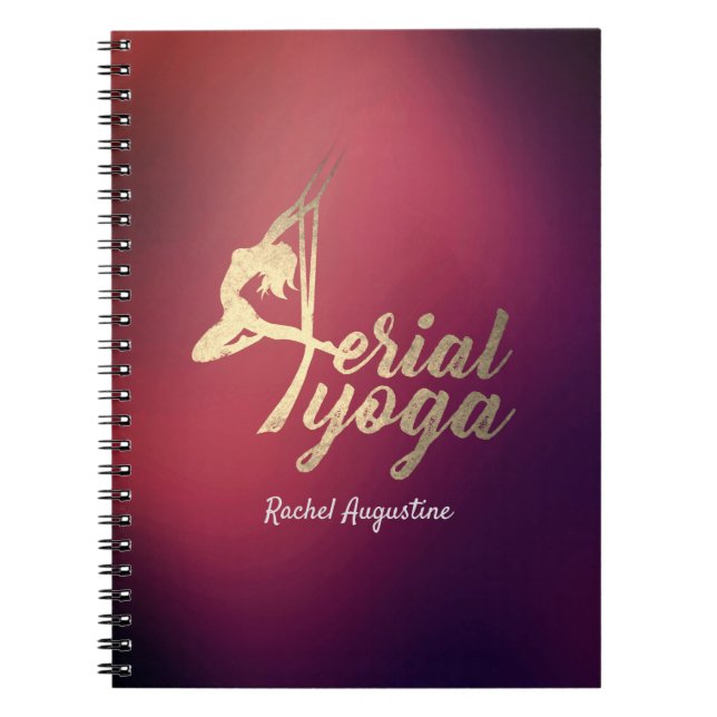 Caderno Espiral Malhação Pilatos de Instrutor de Meditação Aerial  (Frente)
