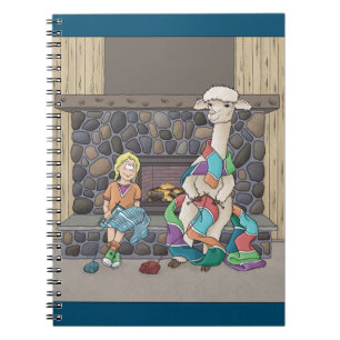 Caderno Espiral Malharia de Alpaca