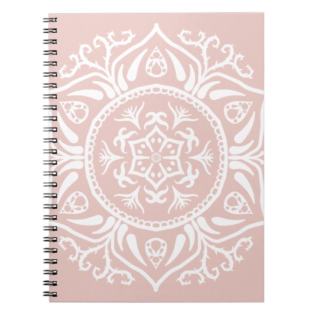 Caderno Espiral Mallow Mandala (Frente)