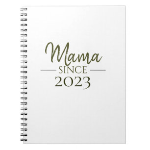 Caderno Espiral Mama Desde Personalizado Ano Minimal Maternidade