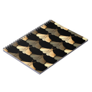 Caderno Espiral Mama em padrão dourado